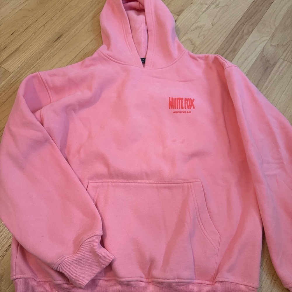 White fox hoodie
